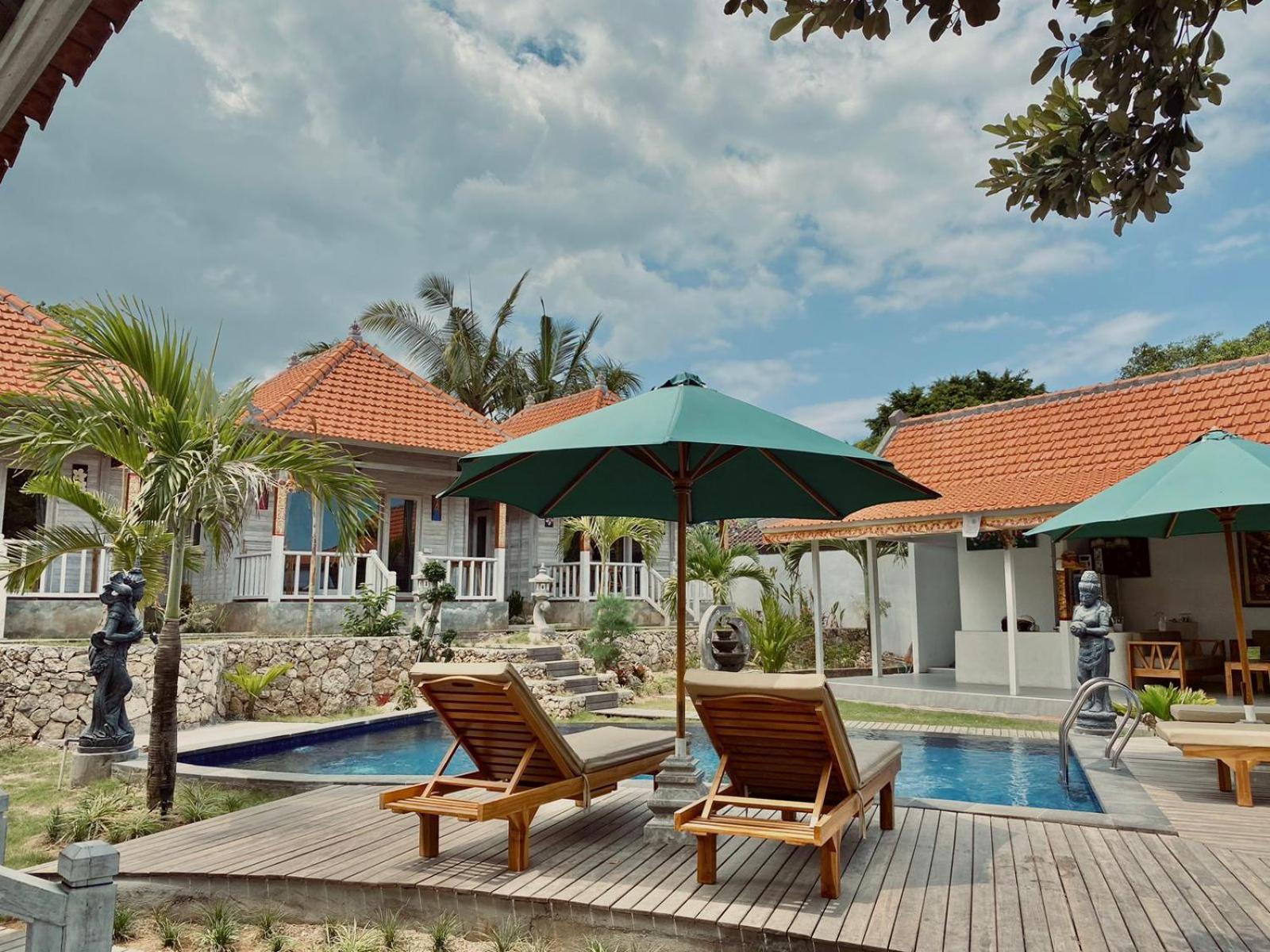 Blue Sky Villa Ceningan Lembongan Exteriör bild
