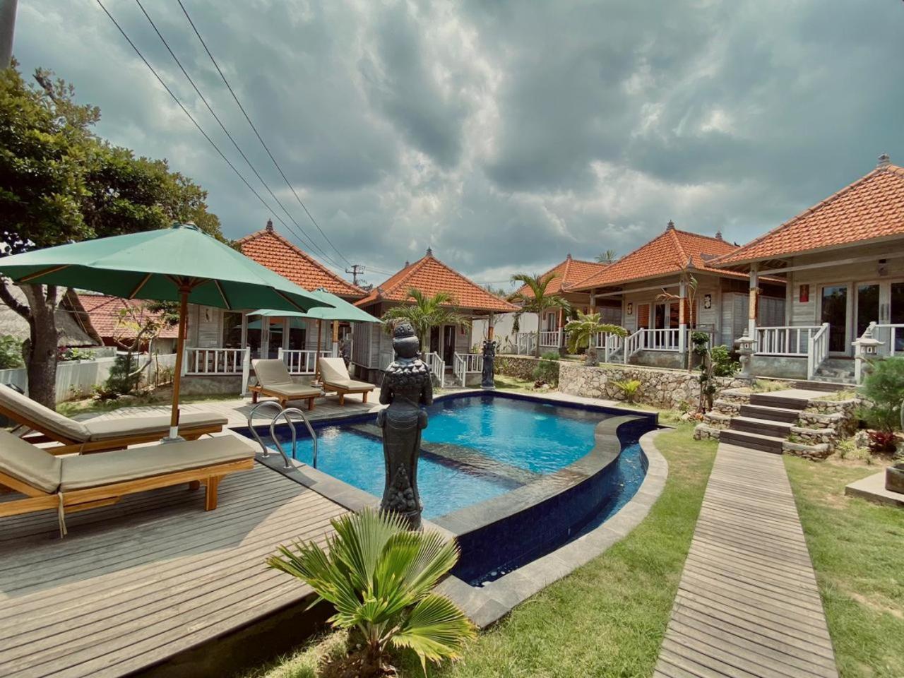 Blue Sky Villa Ceningan Lembongan Exteriör bild