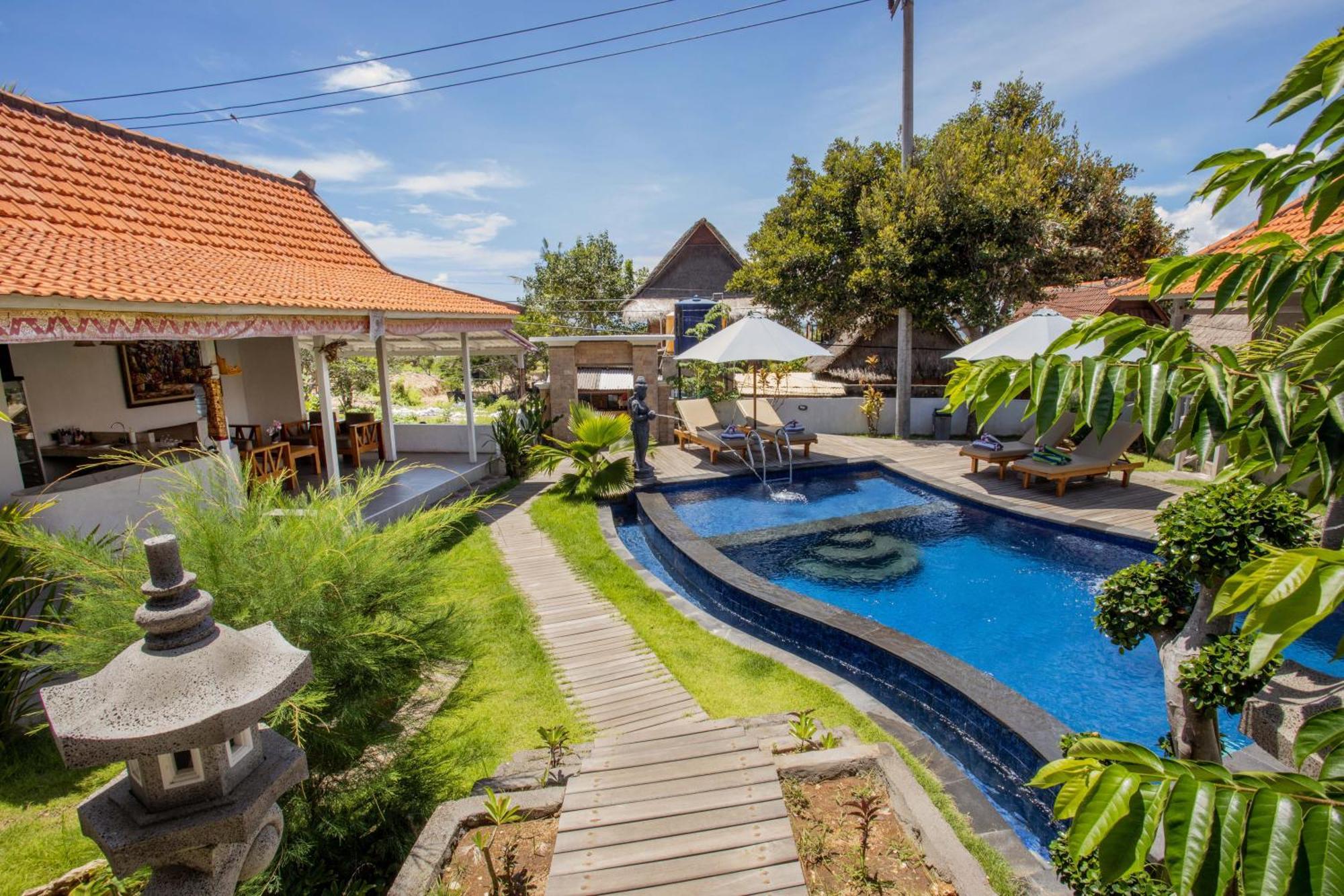 Blue Sky Villa Ceningan Lembongan Exteriör bild