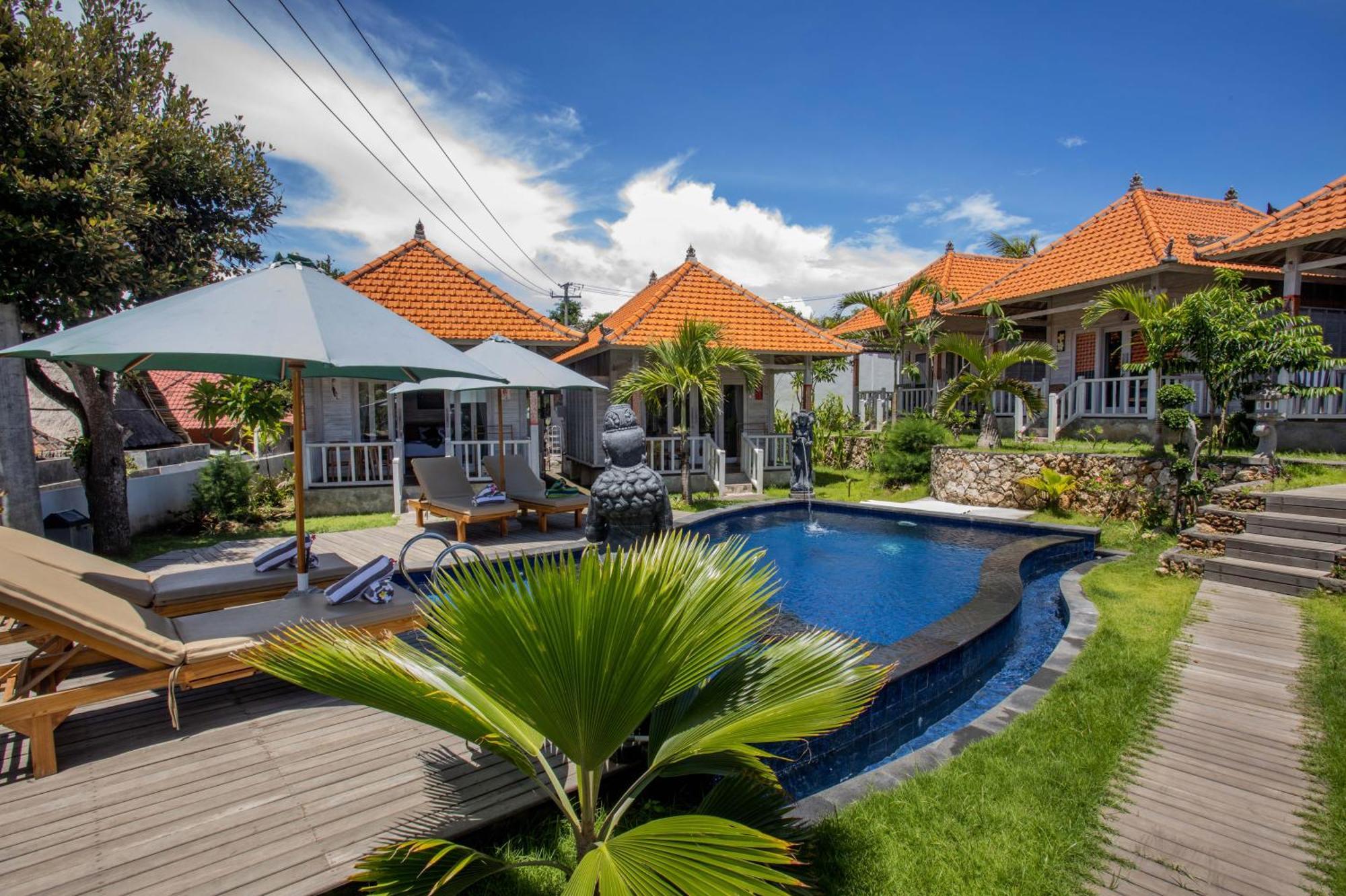 Blue Sky Villa Ceningan Lembongan Exteriör bild