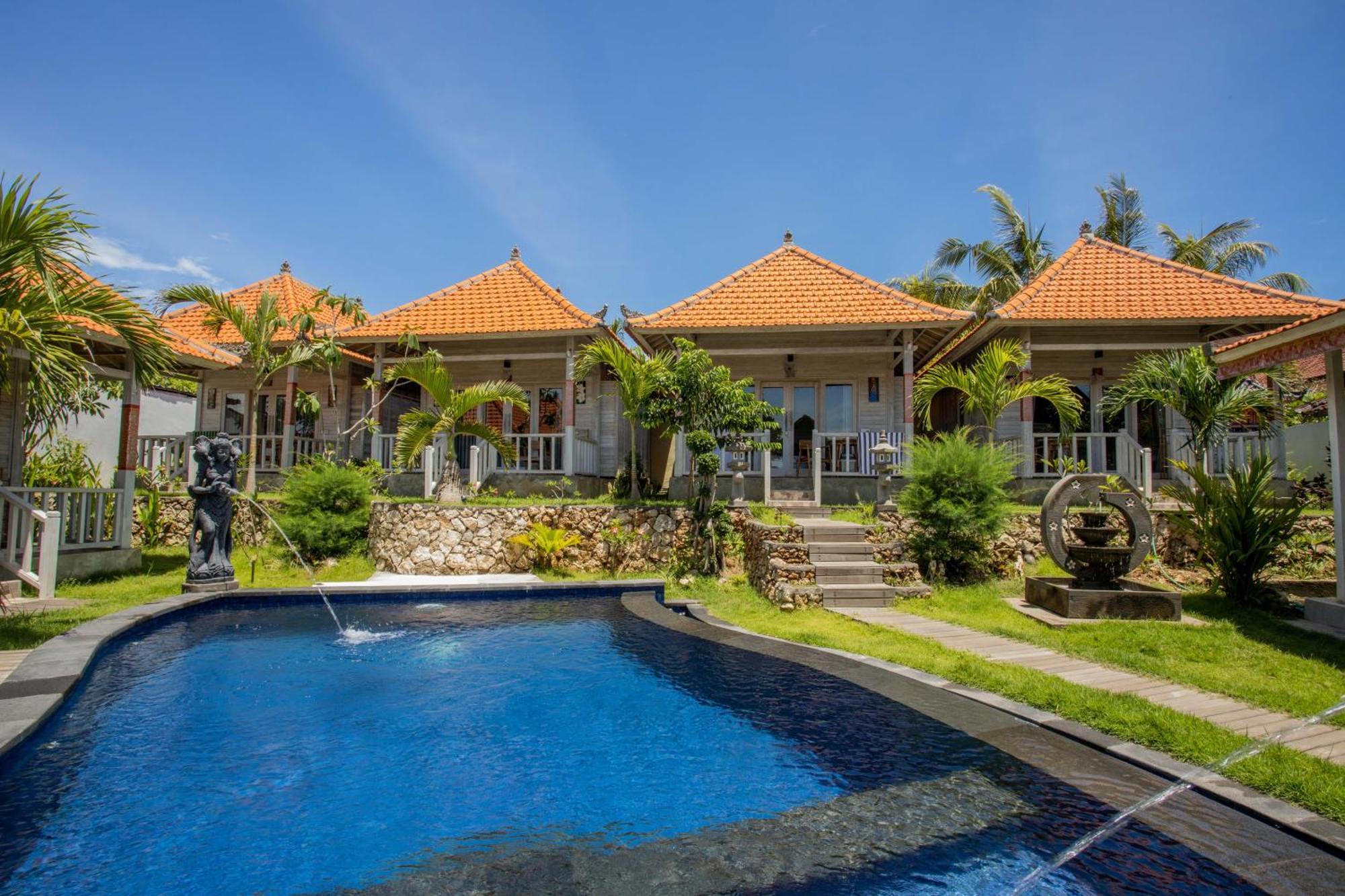 Blue Sky Villa Ceningan Lembongan Exteriör bild