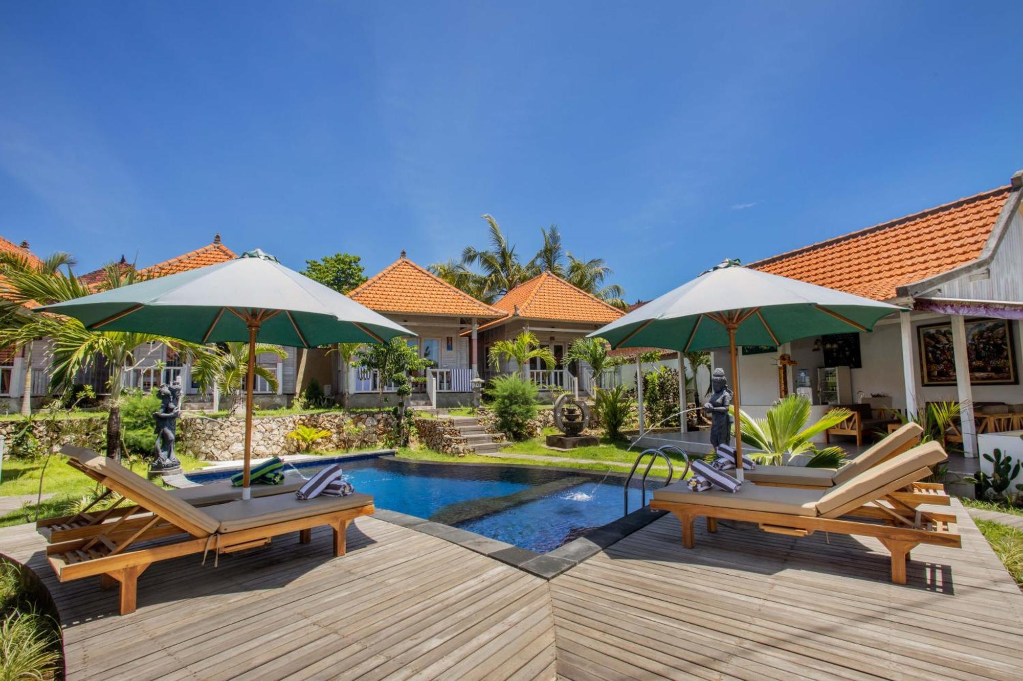 Blue Sky Villa Ceningan Lembongan Exteriör bild