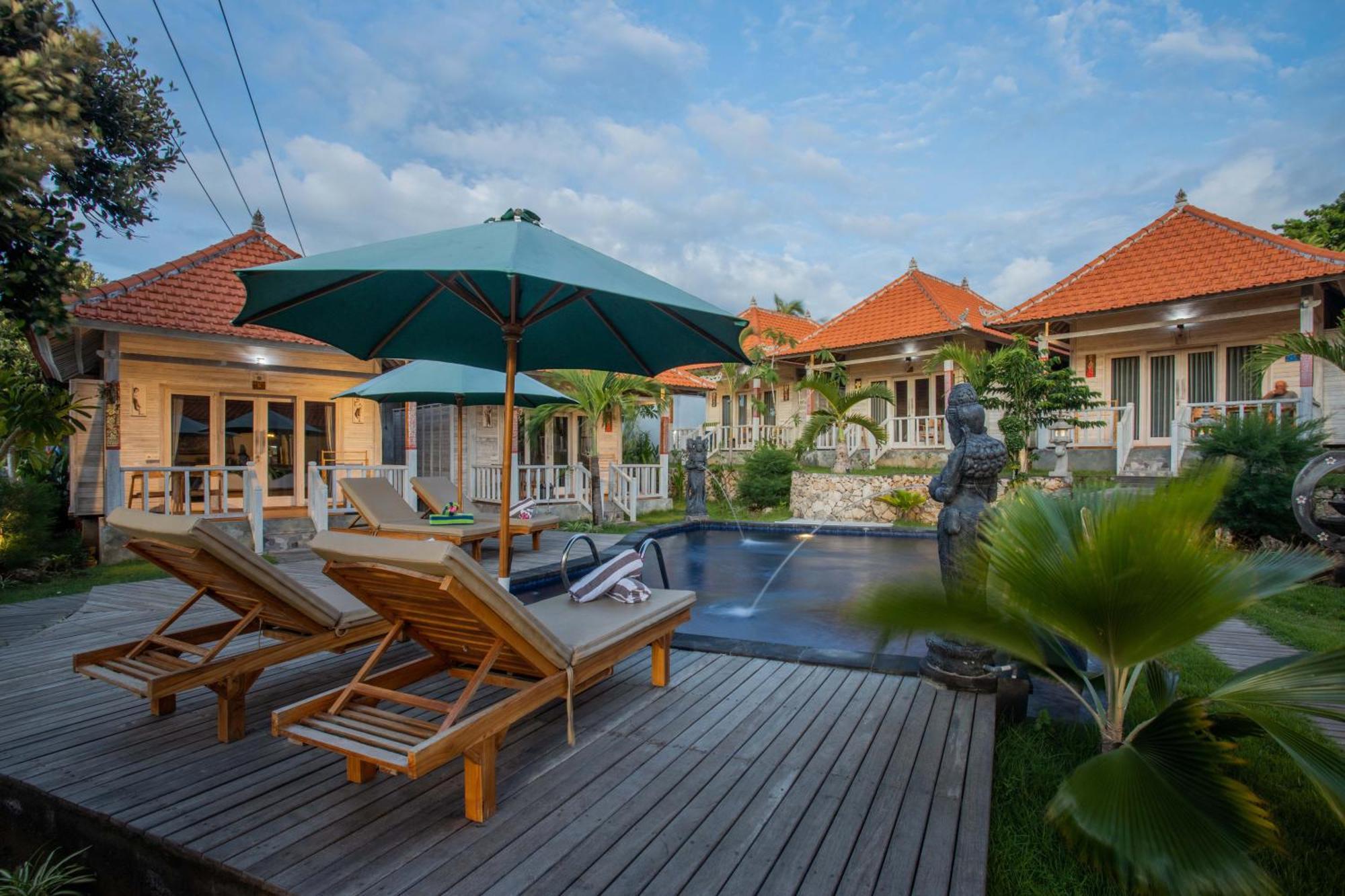 Blue Sky Villa Ceningan Lembongan Exteriör bild
