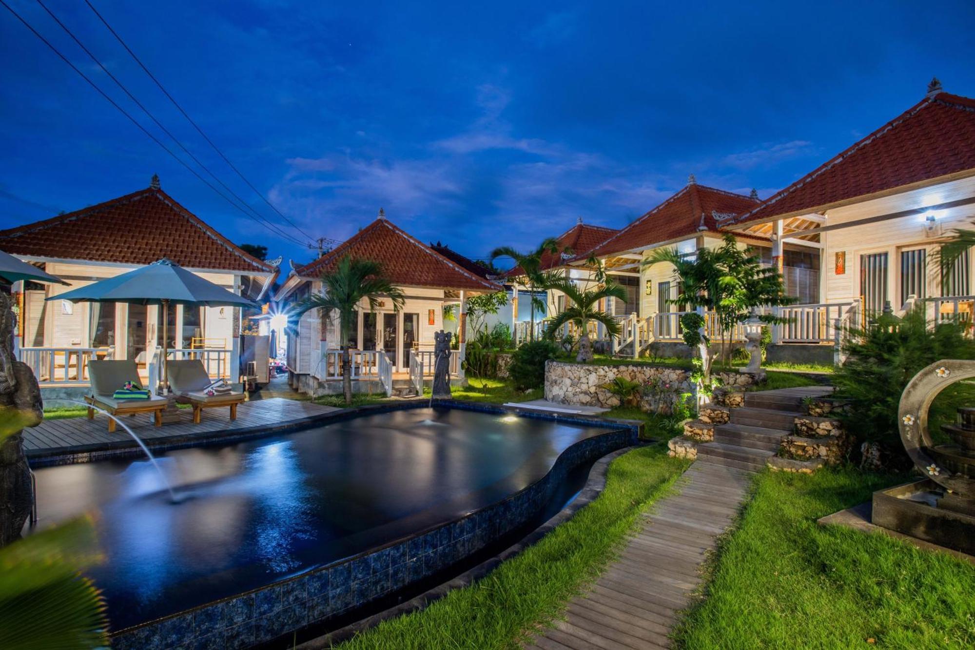 Blue Sky Villa Ceningan Lembongan Exteriör bild