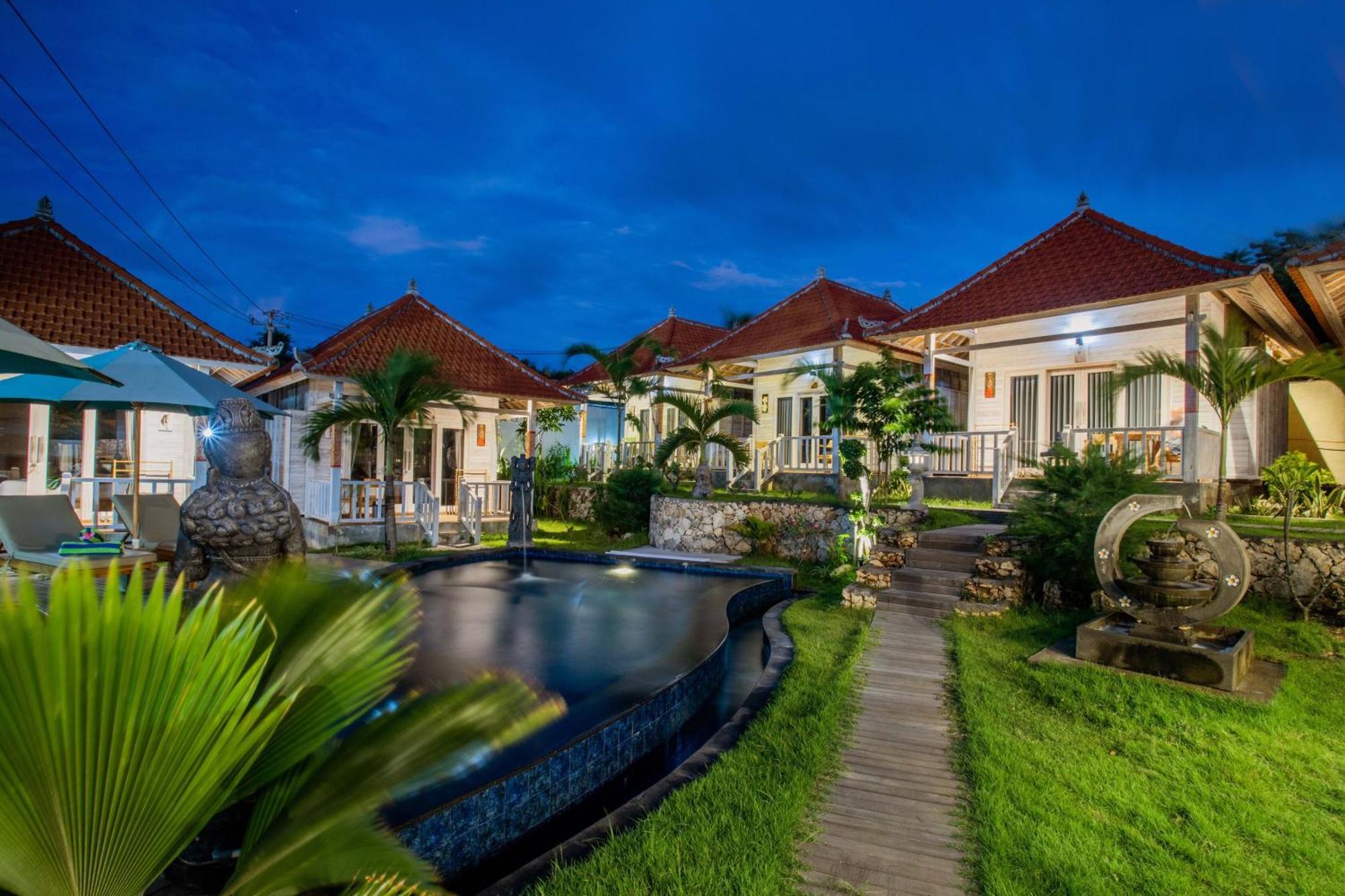 Blue Sky Villa Ceningan Lembongan Exteriör bild