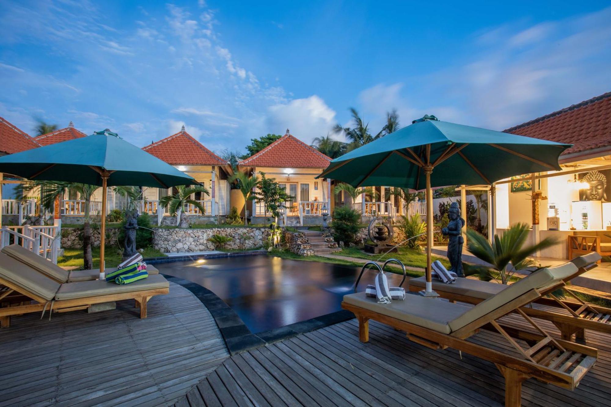 Blue Sky Villa Ceningan Lembongan Exteriör bild
