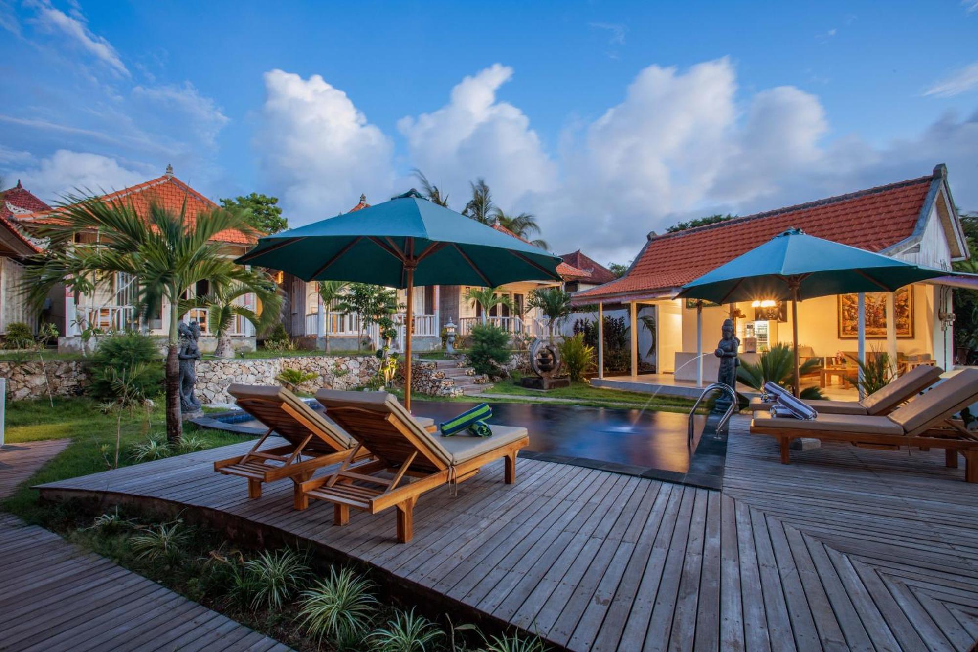 Blue Sky Villa Ceningan Lembongan Exteriör bild