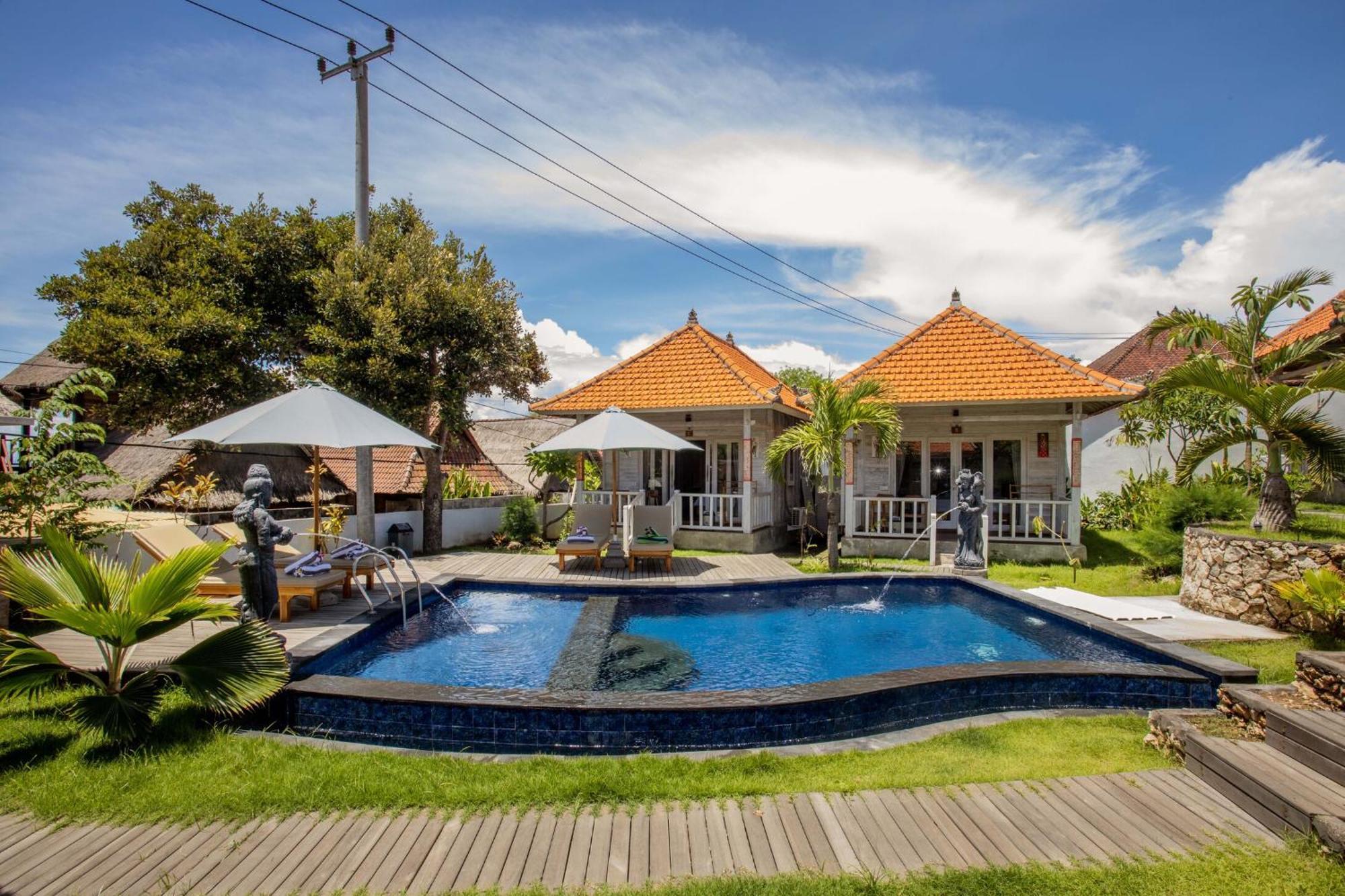 Blue Sky Villa Ceningan Lembongan Exteriör bild