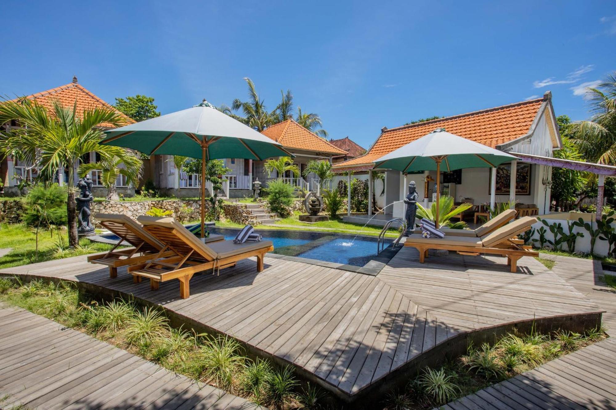 Blue Sky Villa Ceningan Lembongan Exteriör bild
