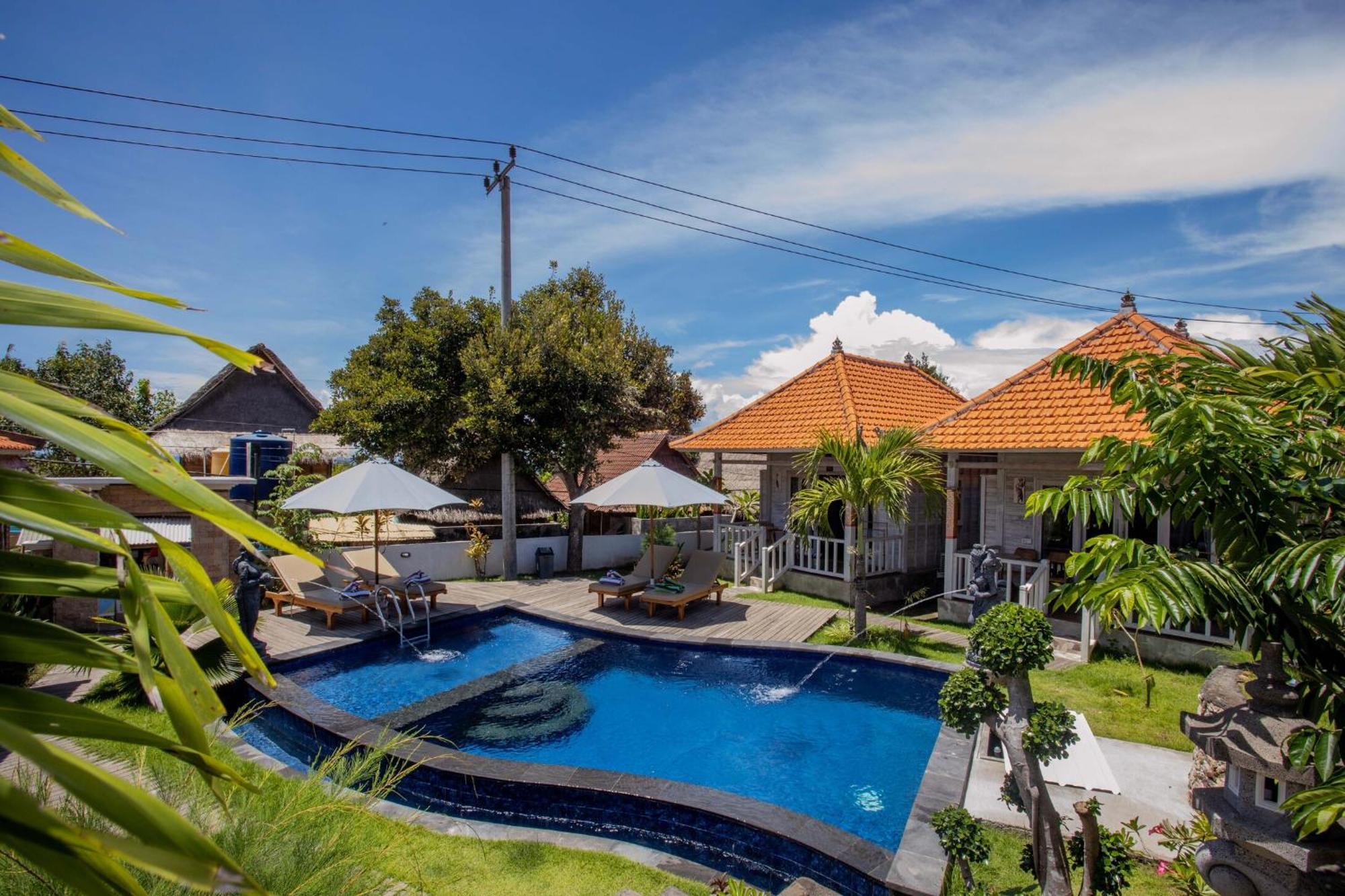 Blue Sky Villa Ceningan Lembongan Exteriör bild